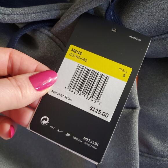 NWT Nike | Denver Broncos Therma Hoodie On Field Apparel Cold Weather NFL - Picture 10 of 14